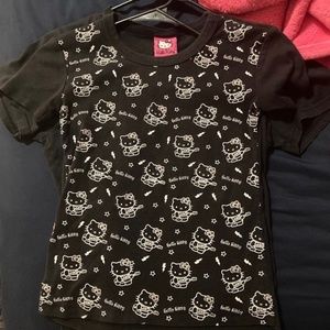hello kitty guitar baby tee